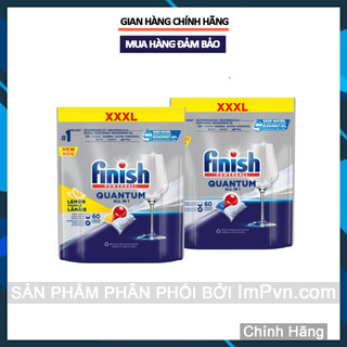 Viên rửa bát Finish Quantum - Quantum All in One, Siêu tẩy rửa với 12 tính năng