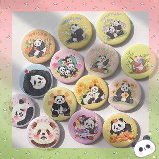 ✿ 𝒉𝒂̀𝒏𝒈 𝒔𝒂̆̃𝒏 ✿ pin sticker cài balo gấu trúc panda đủ loại | cài trang trí byong