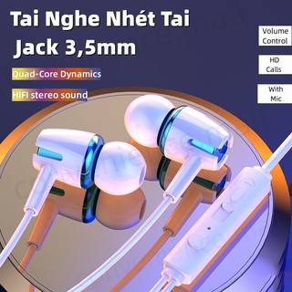  Tai Nghe Gaming Bass Mạnh Có Dây Nhét Tai Chơi Game Chống Ồn Có Mic In Ear Cho PC Và Các Dòng Điện Thoại Tiện Dụng 