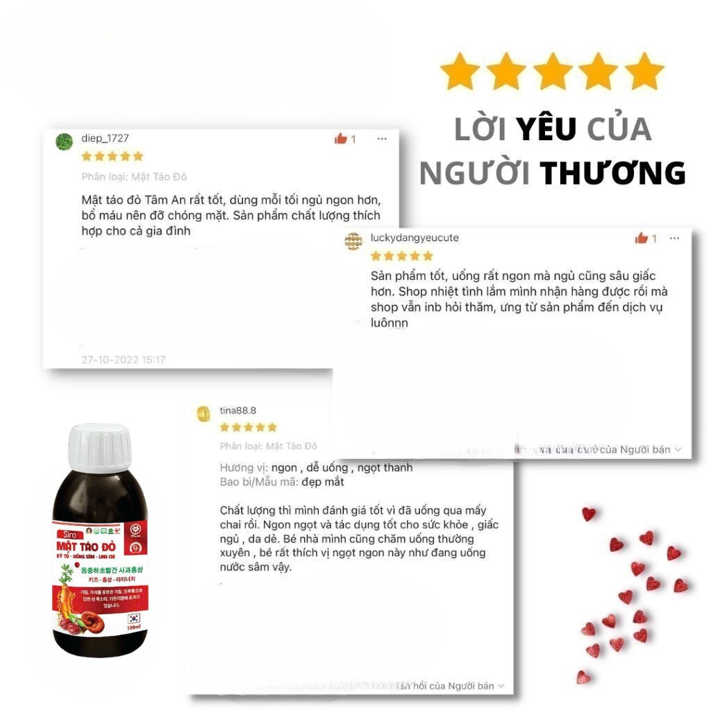 Mật Táo Đỏ Bổ Máu - Thuần Chay - Lưu Thông Máu Giảm Đau Đầu- Da Hồng Hào