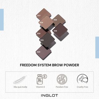 Lõi phấn kẻ chân mày Freedom System Brow Powder INGLOT