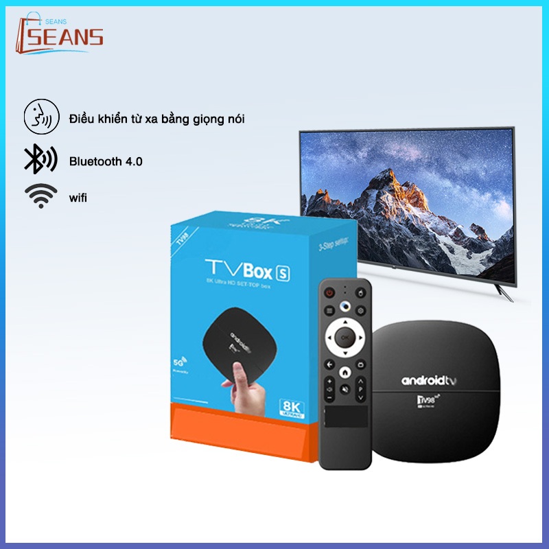 TV Box tv98 8G+128G Android12 Hỗ trợ điều khiển giọng nói Bluetooth Wi-Fi 4K HD rạp hát tại nhà YouTube Chorme
