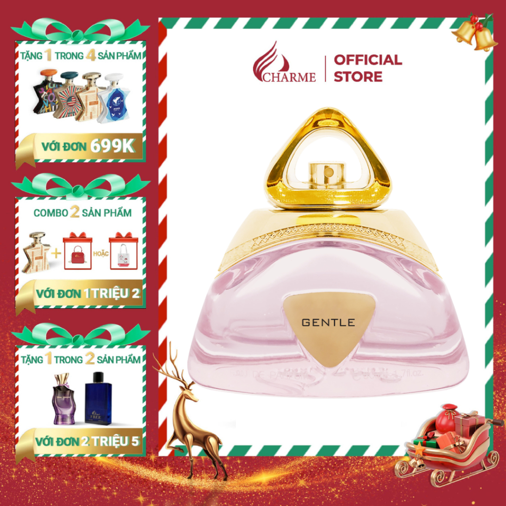 Nước hoa nữ cao cấp, Charme Gentle, mùi hương hoa nhài, thanh lịch, nhẹ nhàng, lưu hương lâu, 50ml