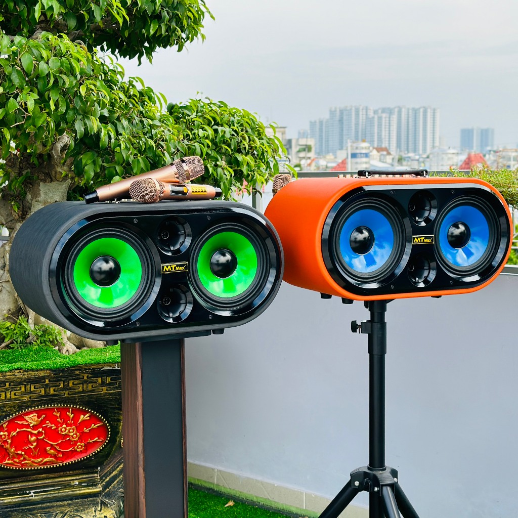 Loa Karaoke Xách Tay Mới Nhất 2024 - MTMAX DK12Pro - Loa 3 Đường Tiếng Công Suất Lớn 500W, Bass Đôi 2 Tấc