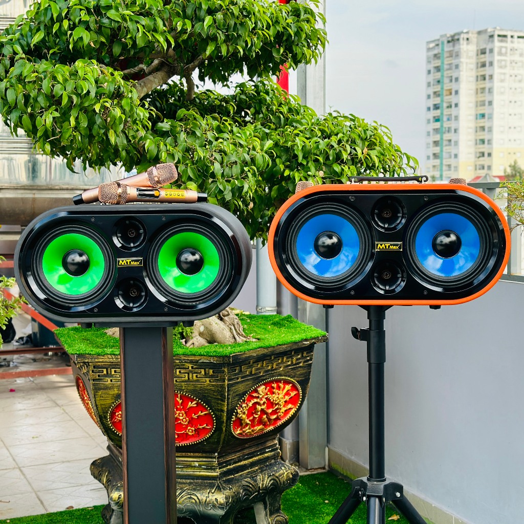 Loa Karaoke Xách Tay Mới Nhất 2024 - MTMAX DK12Pro - Loa 3 Đường Tiếng Công Suất Lớn 500W, Bass Đôi 2 Tấc