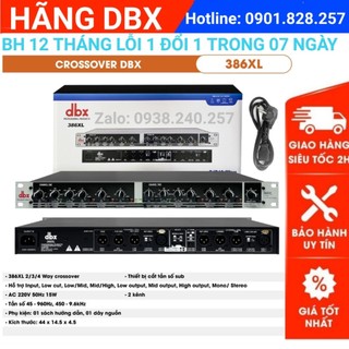 Thiết bị phân tần crossover DBX 386XL hàng loại 1 cao cấp cho ra âm thanh chuyên nghiệp - DBX 386 XL