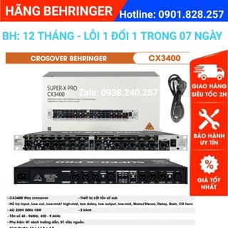 Phân tần crossover behringer cx3400 hàng loại 1 cao cấp cho ra âm thanh chuyên nghiệp - behringer cx 3400