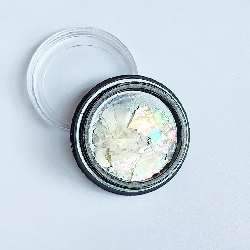 Xà cừ nail trắng ngọc trai lẻ hũ trang trí móng