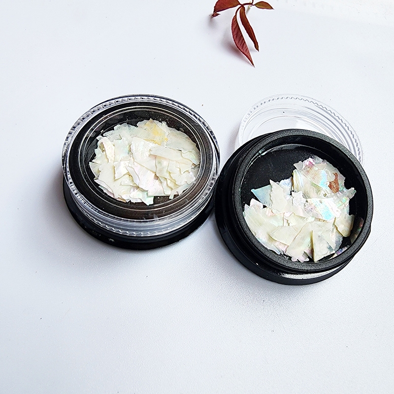 Xà cừ nail trắng ngọc trai lẻ hũ trang trí móng