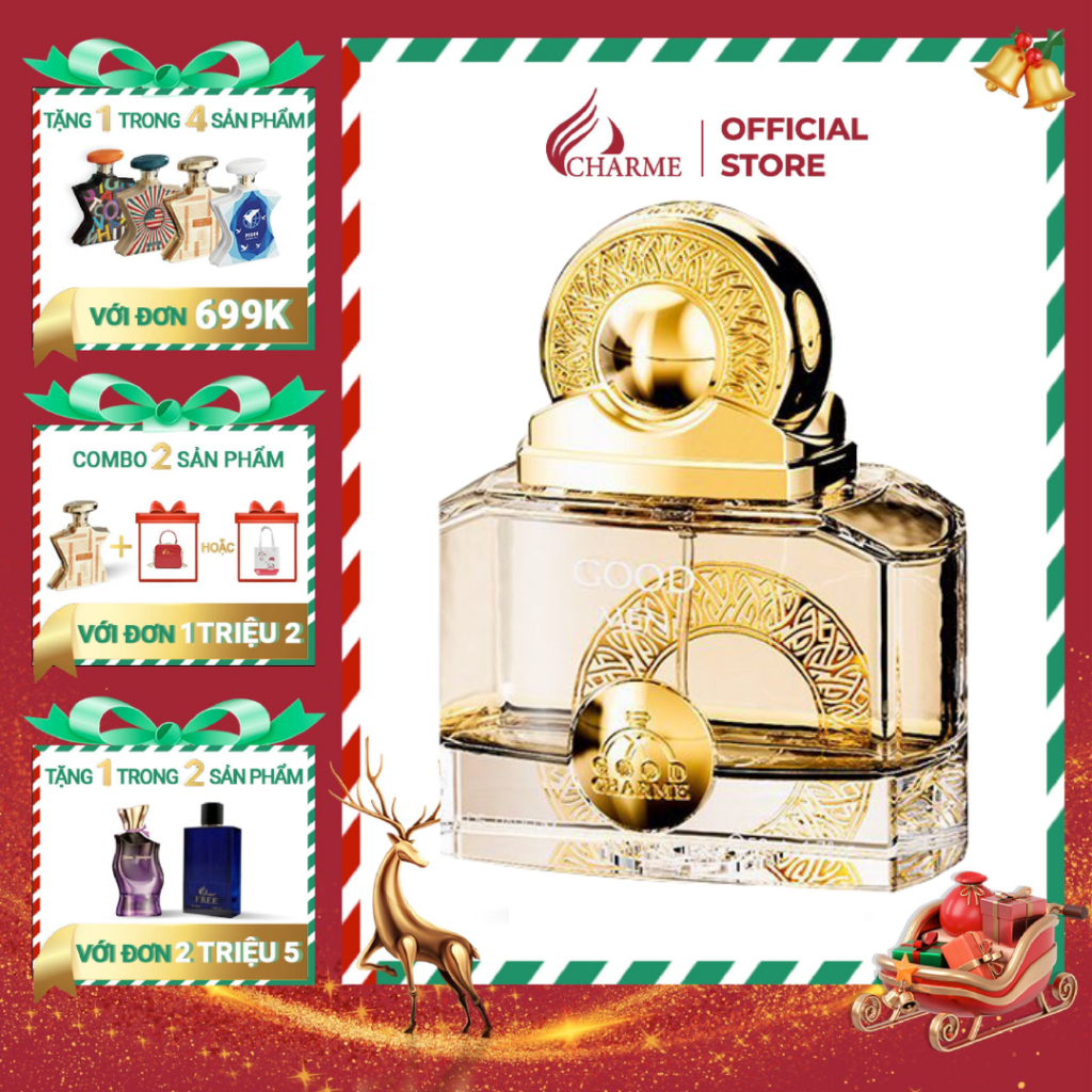 Nước hoa nam cao cấp, Charme Goodmen Vàng, dành cho người đàn ông lịch lãm, lôi cuốn, 50ml