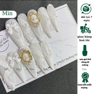 Nailbox thiết kế , mẫu nail đẹp , móng tay giả tặng phụ kiện