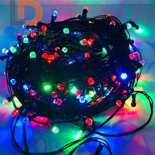 Đèn led trang trí cuộn 30m dây chớp nháy nhiều màu sắc kiểu lục giác