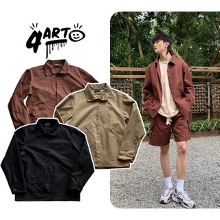 Áo khoác 4ART KAKI Vải Kaki Form Basic Unisex Nút Gài
