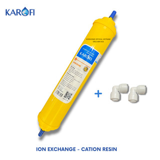 Lõi xử lý nước cứng nhiễm đá vôi Cation Resins Karofi dạng cắm nhanh - Tặng kèm 2 cút nối nhanh