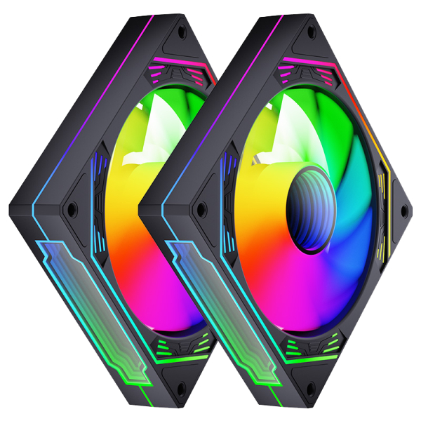 Quạt Fan MAGIC ULTRA SNOW MAN BLACK - SYNC MAIN 3PIN 5V Kèm 4 Ốc