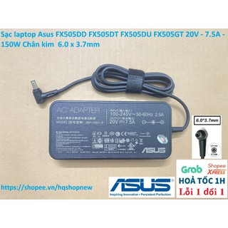 ⚡️ Sạc laptop Asus FX505DD FX505DT FX505DU FX505GT 20V - 7.5A - 150W Chân kim  6.0 x 3.7mm