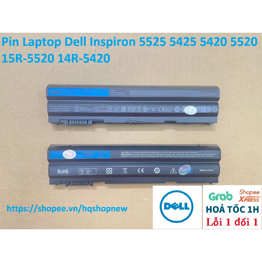 ⚡Pin Laptop Dell Inspiron 5525 5425 5420 5520 15R-5520 14R-5420