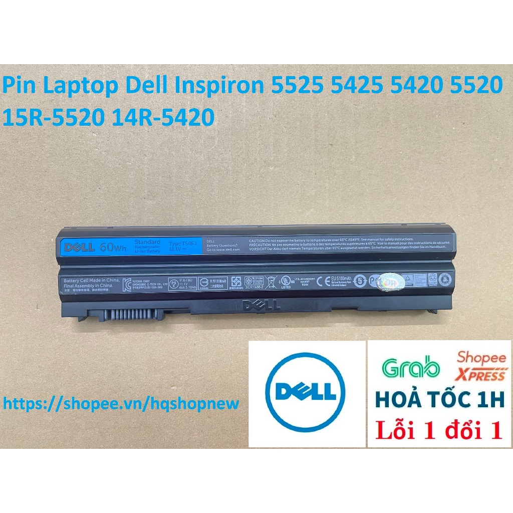 ⚡Pin Laptop Dell Inspiron 5525 5425 5420 5520 15R-5520 14R-5420