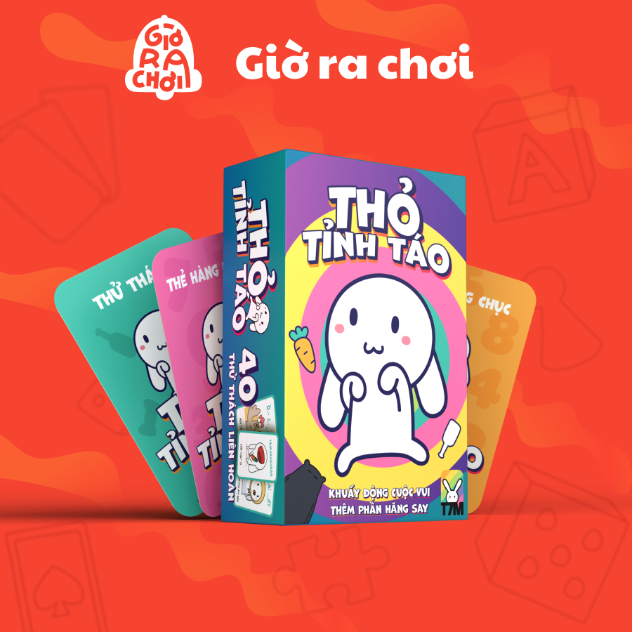 Trò chơi mới đón hè THỎ TỈNH TÁO - Party game mới toanh siêu vui nhộn - Board Game VN