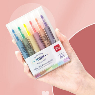 Bút đánh dấu highlight dạ quang 6 màu lựa chọn