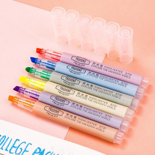 Bút đánh dấu highlight dạ quang 6 màu lựa chọn