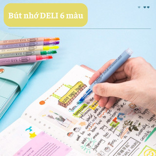 Bút đánh dấu highlight dạ quang 6 màu lựa chọn