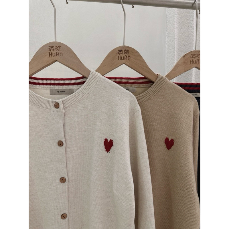 KAYY. Áo cardigan len tim _ A5162