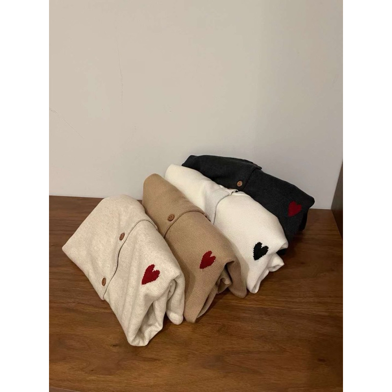 KAYY. Áo cardigan len tim _ A5162