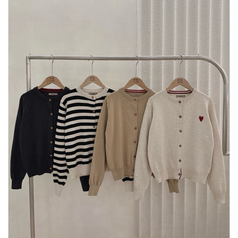 KAYY. Áo cardigan len tim _ A5162