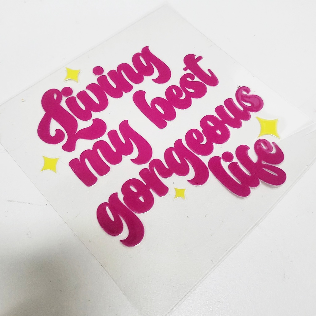 Decal dán kính trang trí no2