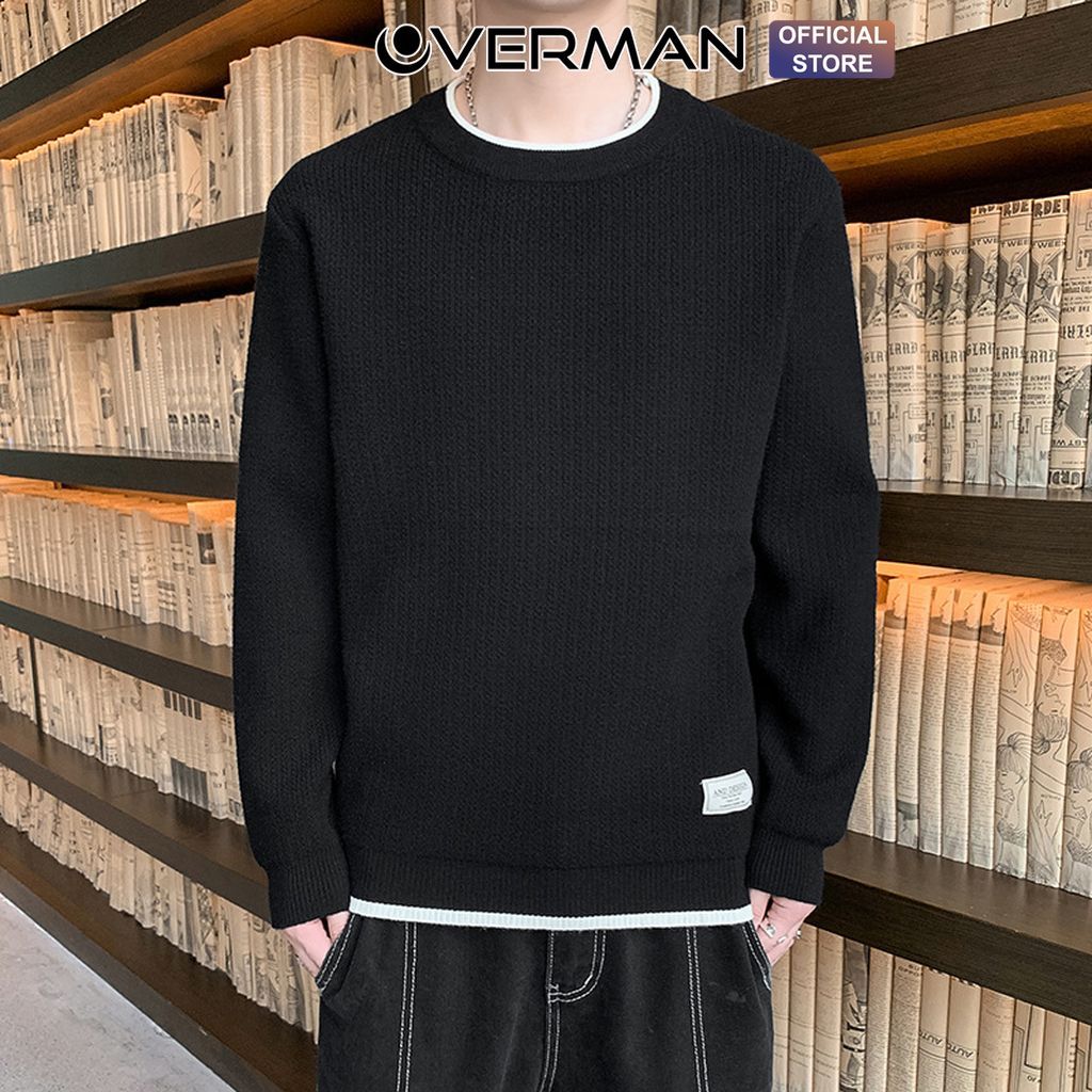 Áo Sweater Nam Nữ Chất Tổ Ong Cao Cấp, Áo Dài Tay Form Dáng Hàn Quốc  AD04 - OVERMAN