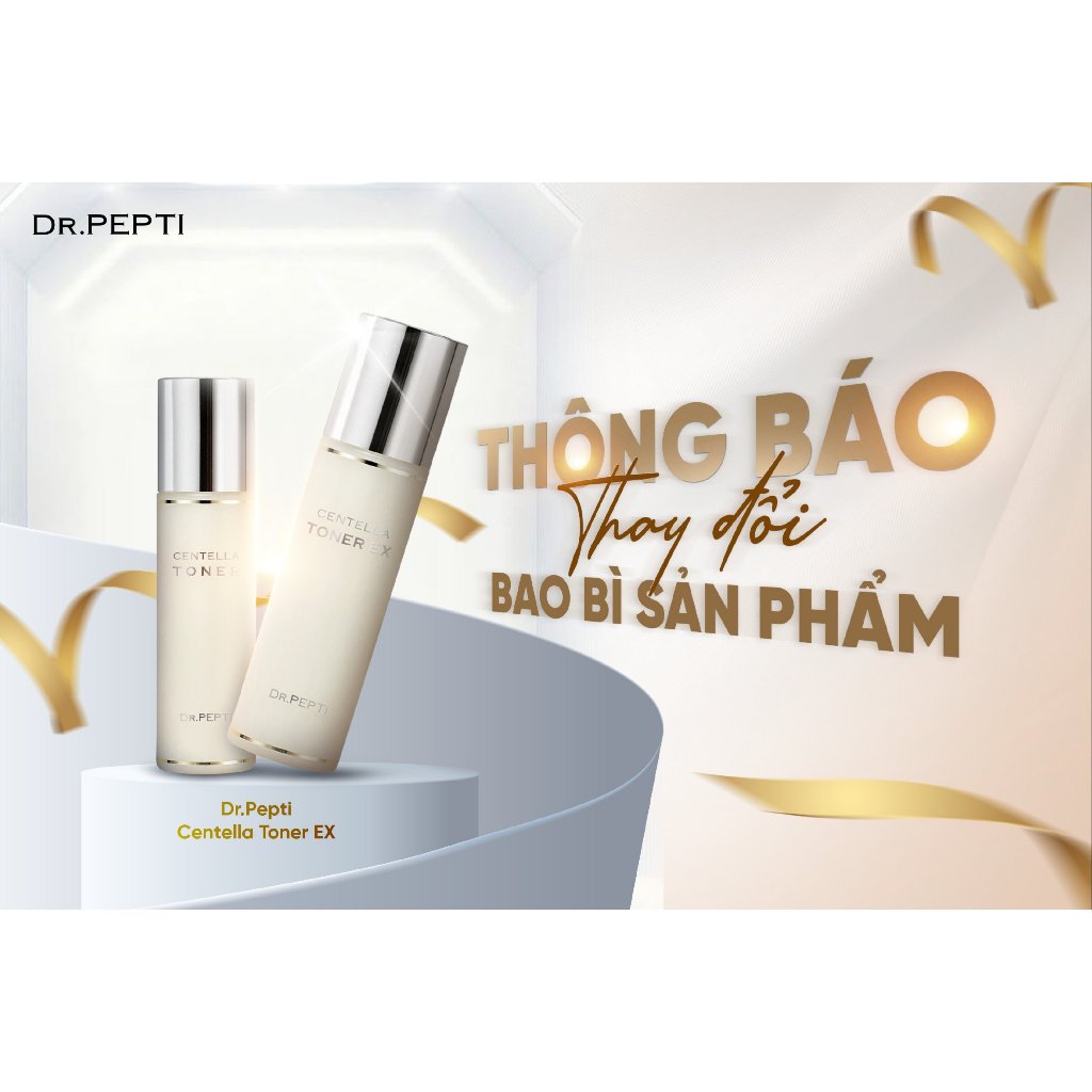 Nước hoa hồng cân bằng da Centella Asiatica Dr.Pepti+ 180ml