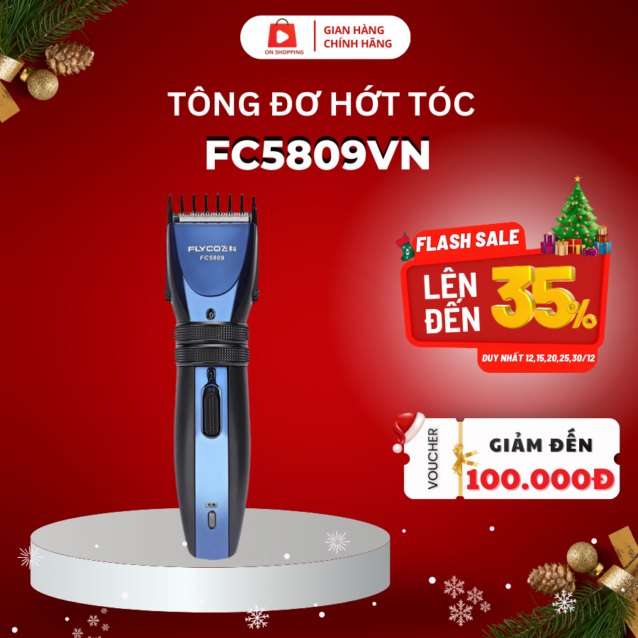 Tông Đơ Hớt Tóc Flyco FC5809VN ON SHOPPING Công Suất 8w Dễ Dàng Tạo Kiểu Theo Ý Thích