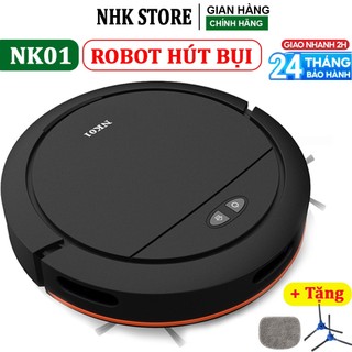Máy hút bụi robot hút bụi lau nhà nk01 lực hút 4000 pa dùng app tự sạc chống rơi nhiều chế độ đi