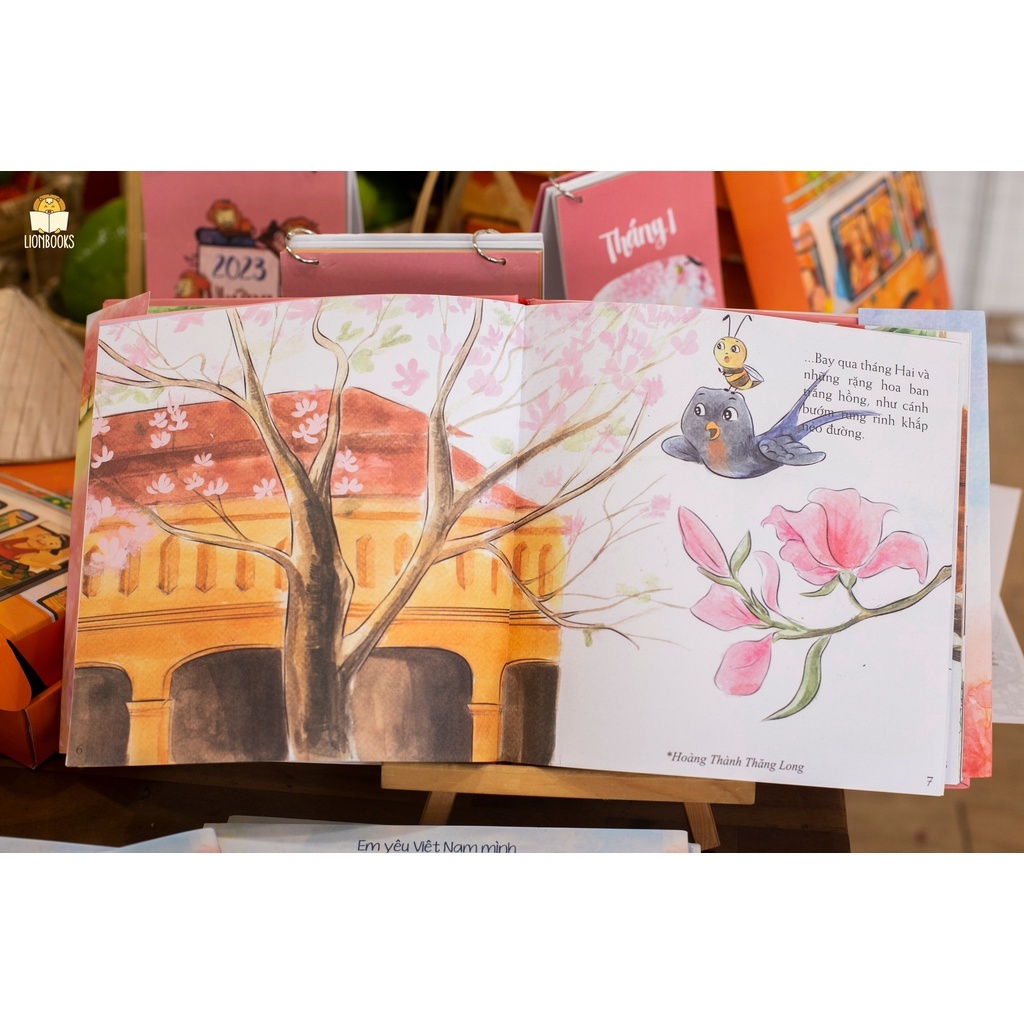 Sách Bay Giữa Mùa Hoa - Giúp Trẻ Cảm Nhận Vẻ Đẹp Của Hà Nội - Lionbooks
