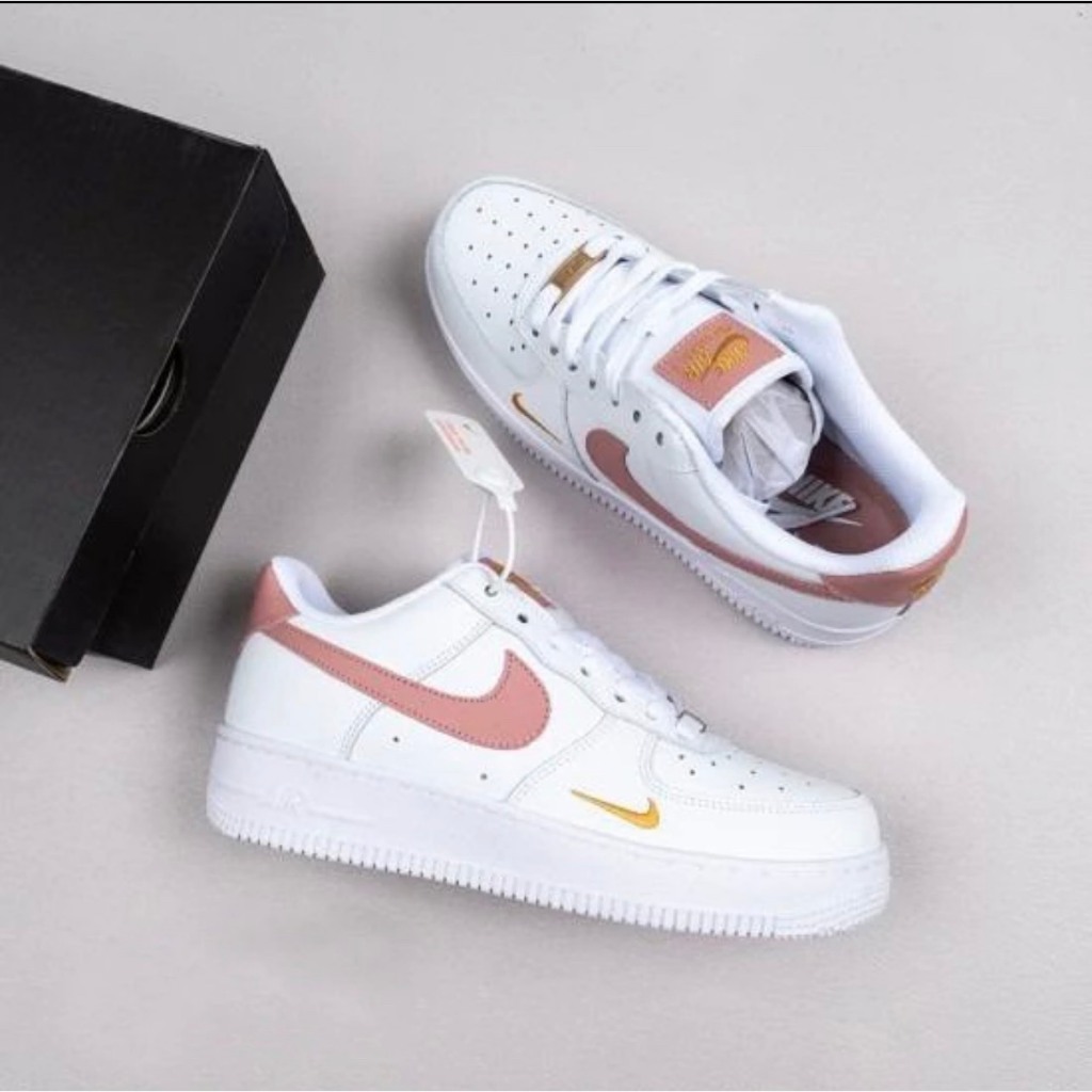Giày thể thao_nike af1 vệt hồng nữ ,Giày Air Force 1 Essential Rust Pink Hàng Cao Cấp