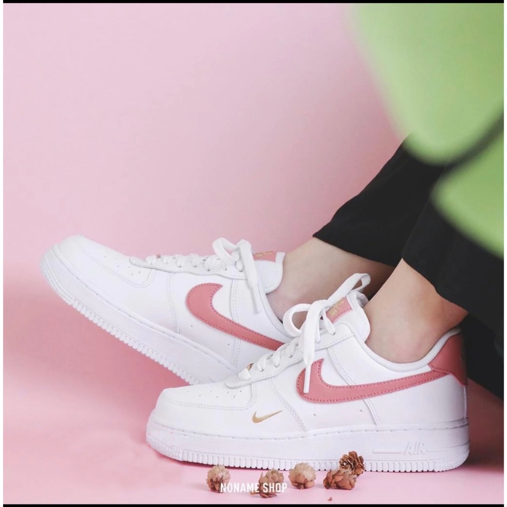 Giày thể thao_nike af1 vệt hồng nữ ,Giày Air Force 1 Essential Rust Pink Hàng Cao Cấp