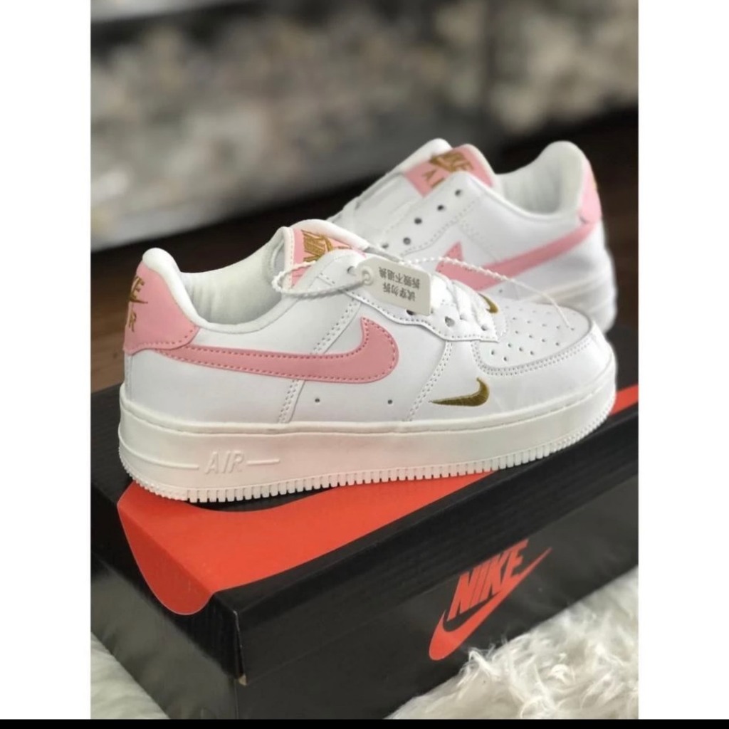 Giày thể thao_nike af1 vệt hồng nữ ,Giày Air Force 1 Essential Rust Pink Hàng Cao Cấp