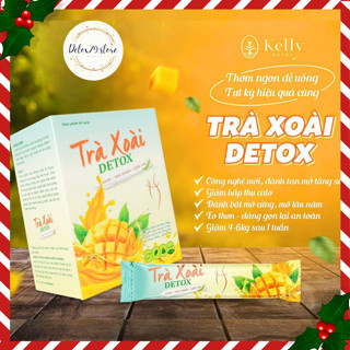 Trà xoài giảm cân Kelly Detox cải tiến mẫu mới (12g/h) tặng kèm vitamin