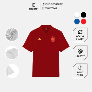 Áo polo logo thêu Tây Ban Nha cao cấp [ẢNH THẬT]