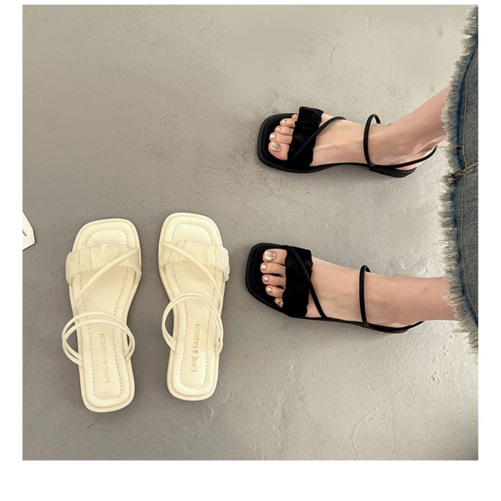 ( sd-0279) Giày Sandal Nữ WINDY Đế Bệt Cao Cấp Quai Ngang Êm Chân sd-0270 | BigBuy360 - bigbuy360.vn