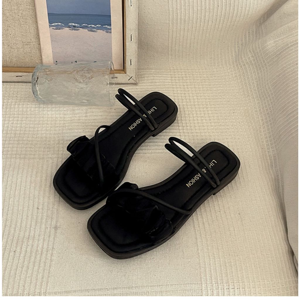 ( sd-0279) Giày Sandal Nữ WINDY Đế Bệt Cao Cấp Quai Ngang Êm Chân sd-0270 | BigBuy360 - bigbuy360.vn