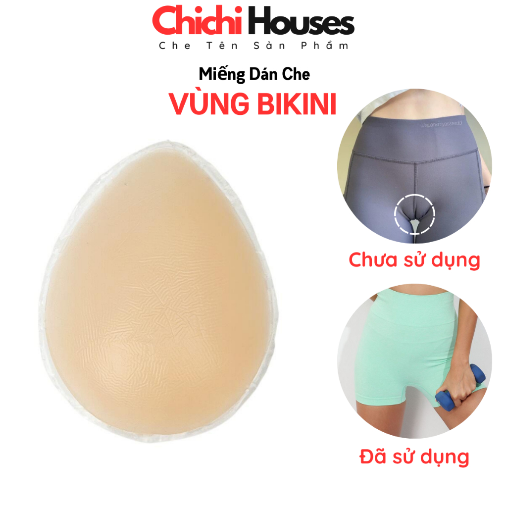 Miếng Dán Silicon Che Rãnh Vùng Kín Chống Lộ Hàng Khi Mặc Đồ Bơi, Bikini, Legging Tập Gym,chụp ảnh Chichi Houses 111