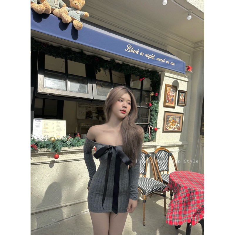 CHỌN KĨ SIZE - ĐẦM NƠ TRỄ VAI