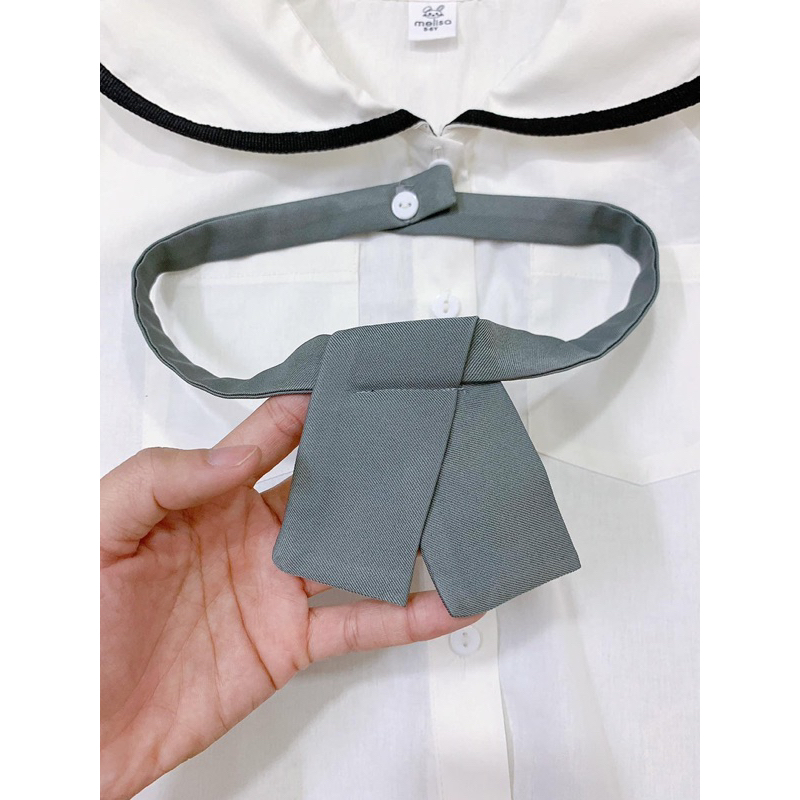 Set áo + chân váy xếp ly cho bé gái Me.li.sa