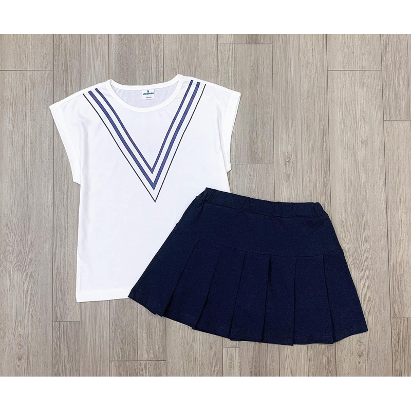 Set váy cotton mềm mát Me.li.sa chi bé gái