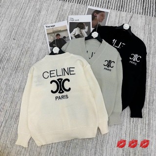 Áo Len In Chữ Celin, Chất Len Đanh Siêu Dày Dặn
