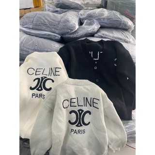 Áo Len In Chữ Celin, Chất Len Đanh Siêu Dày Dặn