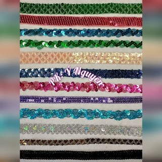 1m ren viền kim sa trang trí 0,8cm - 4cm