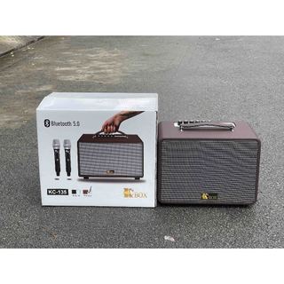 Loa karaoke xách tay kc135 - kcbox - 40w kèm 2 mic không dây